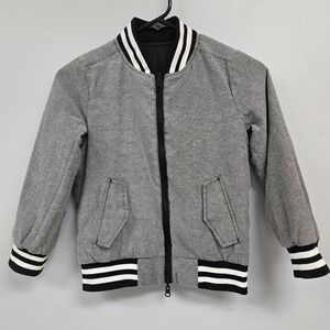 SVRN Sovereign Code Monster Reversible Bomber Jacket Black Oxford Boys Size XL 7